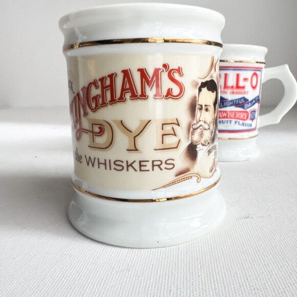 Vintage The Corner Store Mugs Set of 2 Jello and Buckingham Dye for Whiskers - Picture 8 of 10
